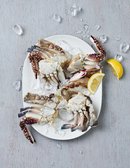 [이호] 손질 가을 수꽃게(중) 300~400g (6조각) (냉동)