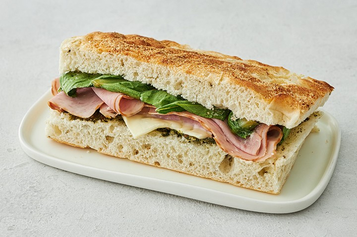 쉐푸드] 햄치즈 바질 포카치아 샌드위치 - 마켓컬리