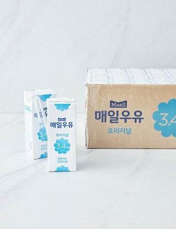 [매일] 멸균 우유 오리지널 (200mL X 24개)