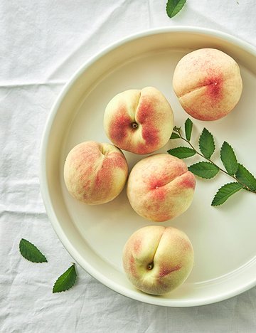 하우스 백도 복숭아 1.2kg 내외 (5~7입)