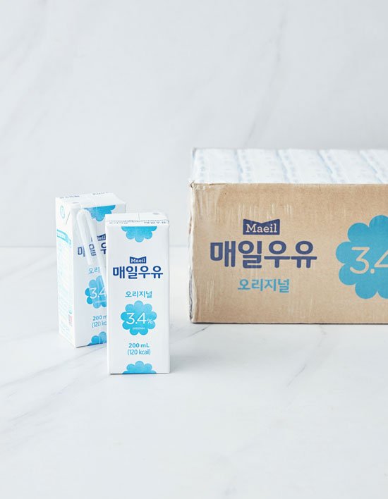 [매일] 멸균 우유 오리지널 (200mL X 24개입)
