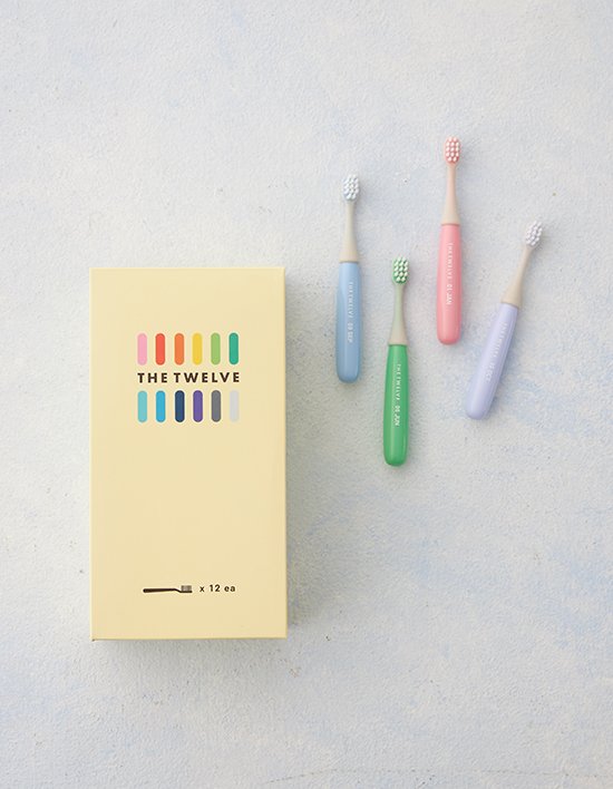 [더트웰브] step2(12~36개월) 토들러 유아칫솔 12p 