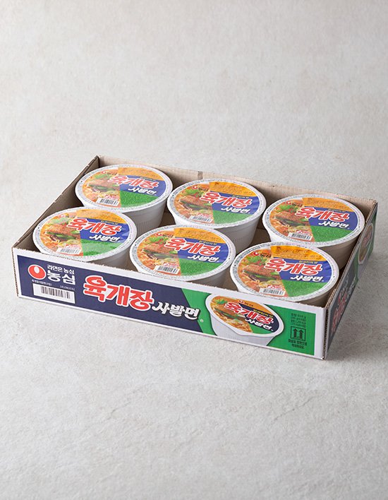 [농심] 육개장 사발면 6입
