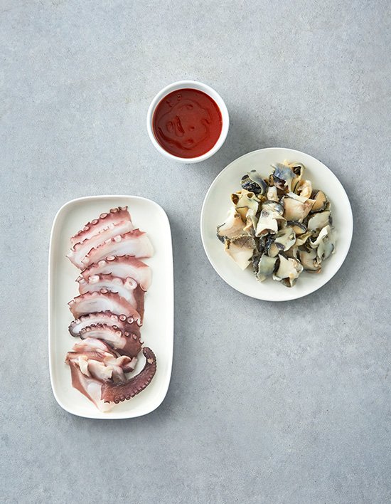 [은하수산] 문어&소라 슬라이스 250g (냉장)