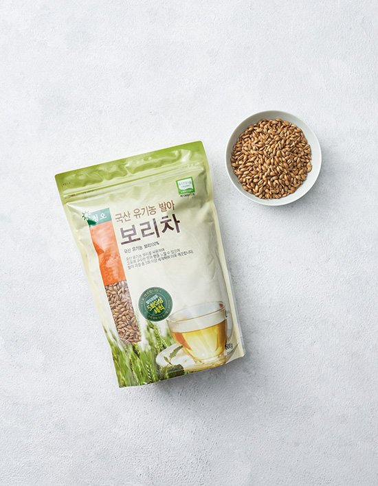 [청오] 유기농 발아 보리차 (알곡) 500g