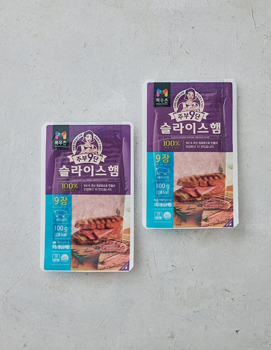 [목우촌] 주부9단 슬라이스햄(샌드위치햄) 100gX2개