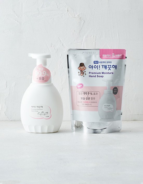 [아이깨끗해] 프리미엄 모이스처 핸드솝 퓨어로즈 2종 (택1)