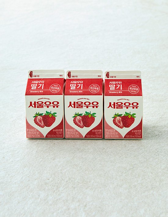 [서울우유] 딸기 우유 200mL 3개입
