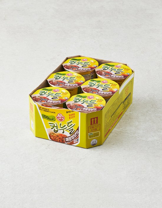 [오뚜기] 컵누들 매콤찜닭맛 6입