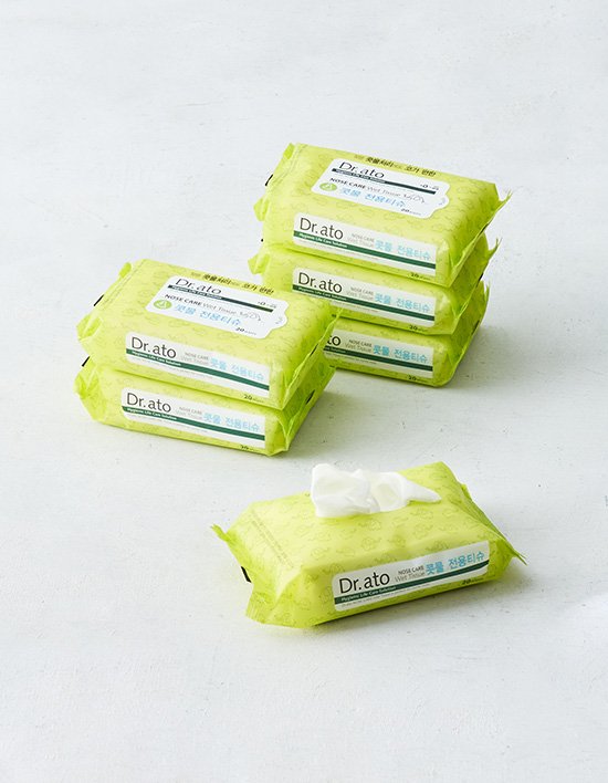 [닥터아토] 콧물 전용티슈 20매 1개입/6개입 2종 (택1)