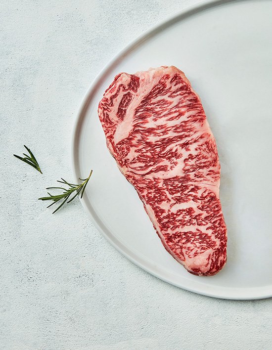 [녹색한우] 무항생제 1+ 한우 채끝 스테이크 300g (냉장)