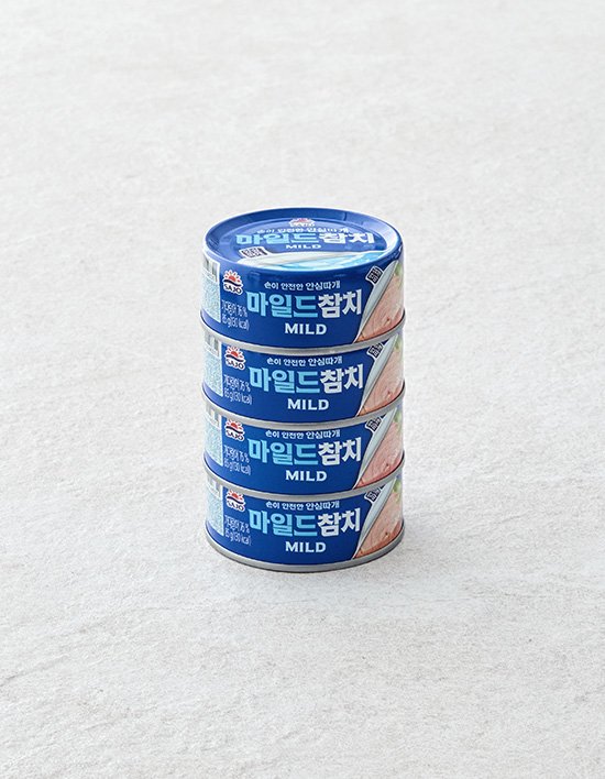 [사조] 마일드참치 85g*4캔 (안심따개)