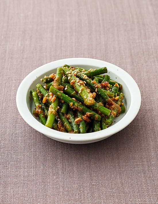 [진가네반찬] 마늘쫑된장무침