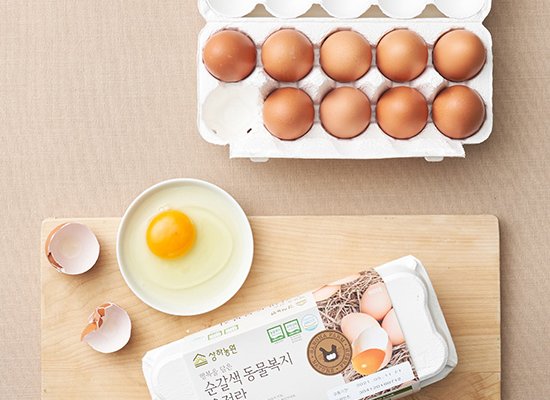 [상하농원] 순갈색 동물복지 유정란 10구