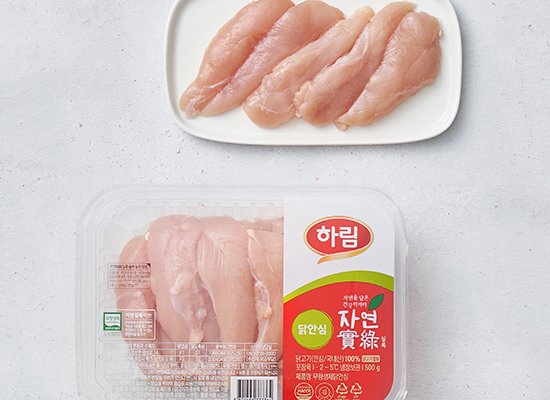[자연실록] 무항생제 닭 안심살 500g