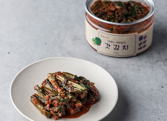 [해담촌] 갓김치 350g 이거 맛있더라….?