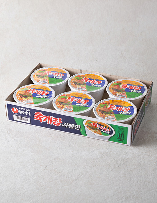 육개장 사발면 6입