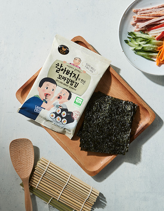 [만전김] 할아버지가 만든 꼬마 김밥김 6개입